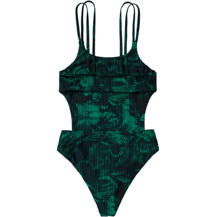 2024 Mystic Womens Jorun Cut Out Swimsuit 35109.240251 - Black / Green